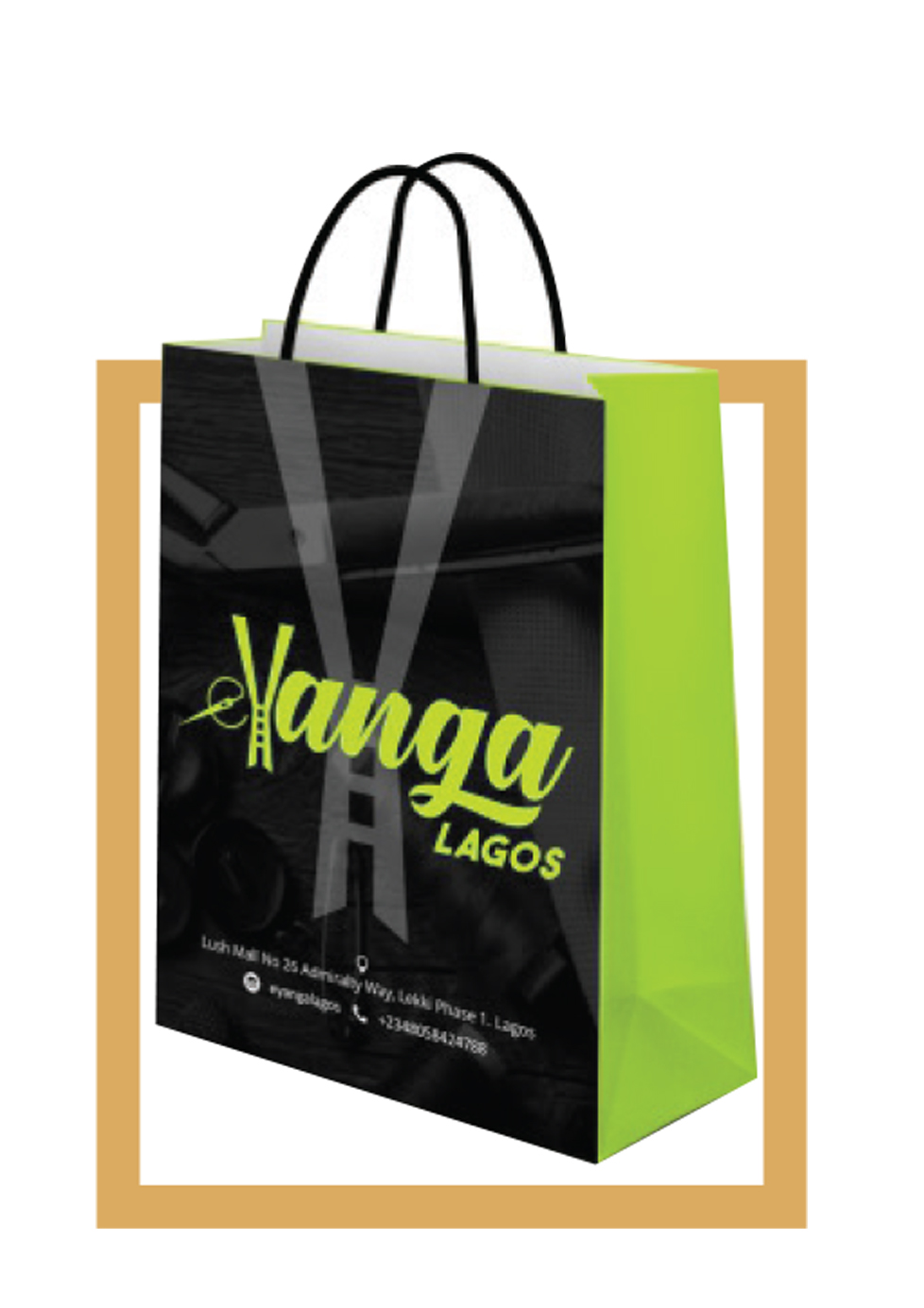 Custom paper shopping bag printing